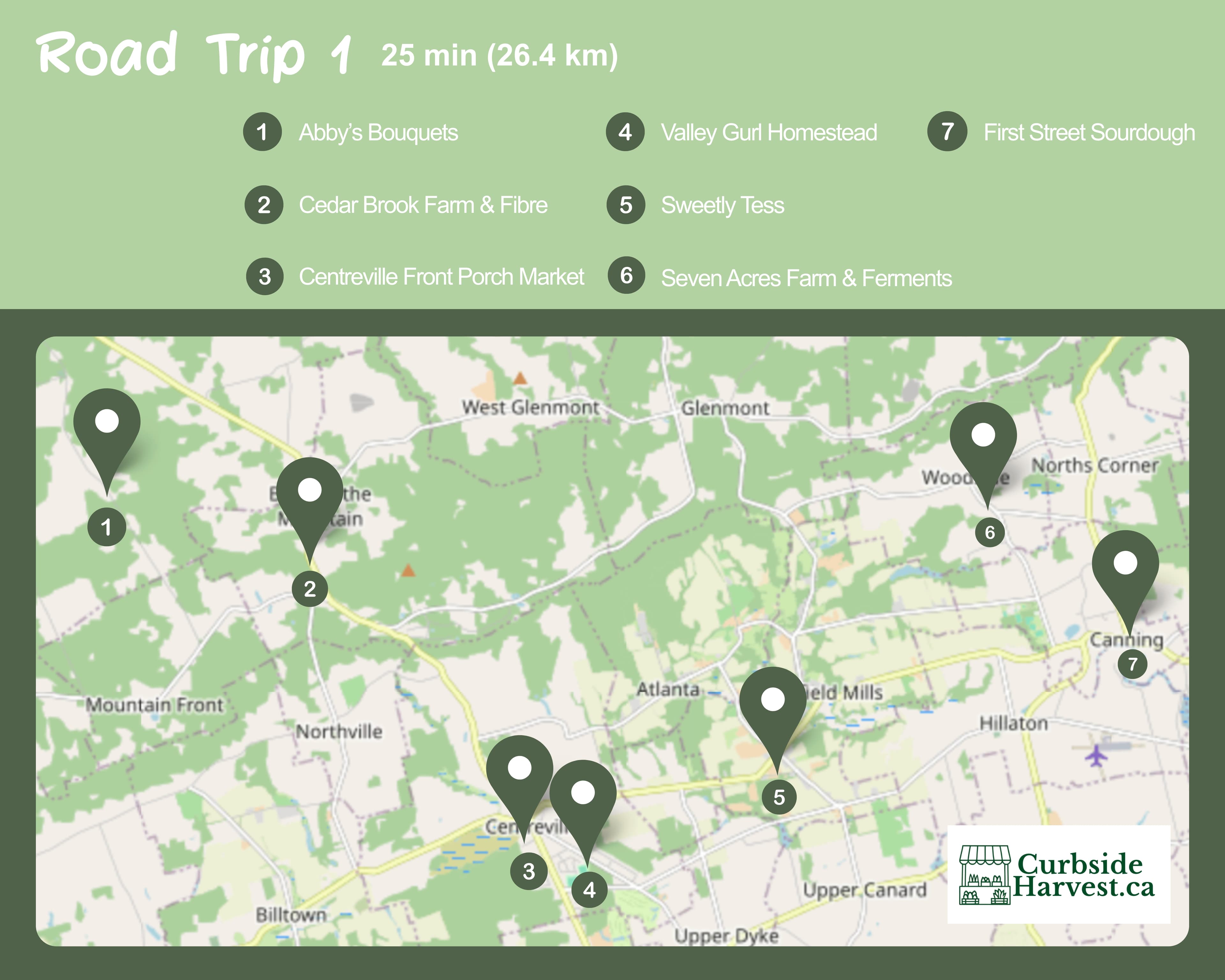 Road Trip 1 — Annapolis Valley route preview