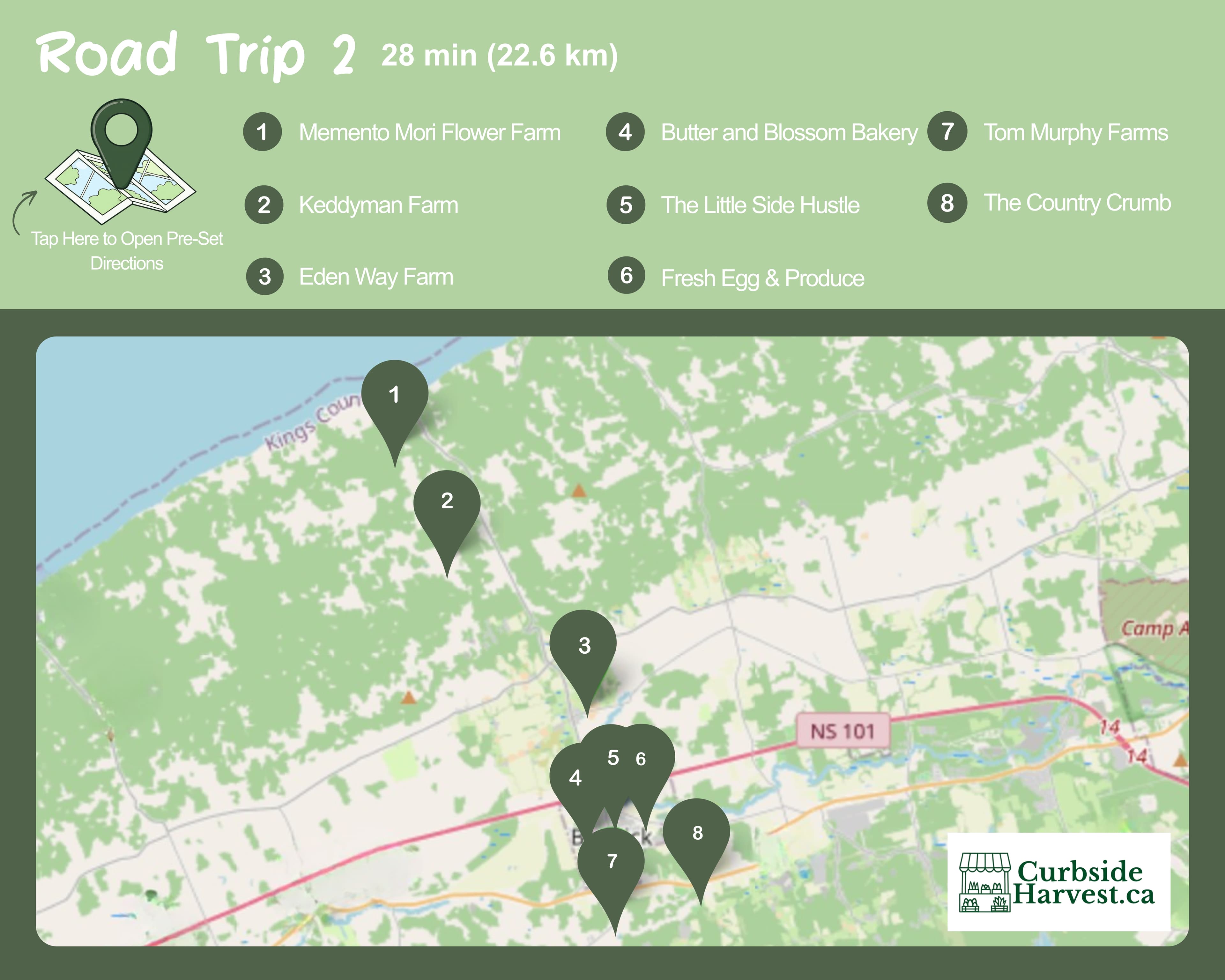 Road Trip 2 — Annapolis Valley route preview
