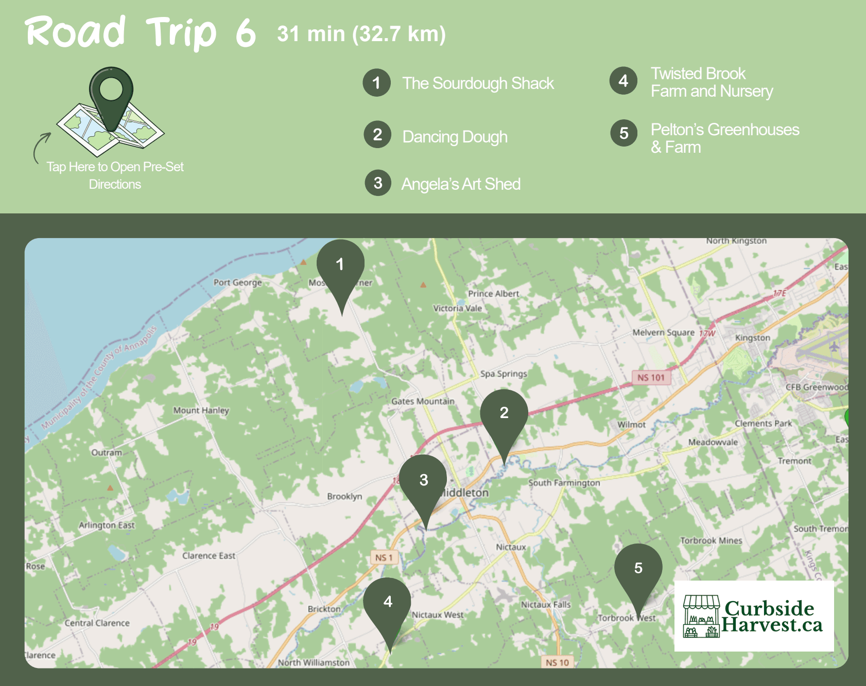Road Trip 6 — Annapolis County route preview