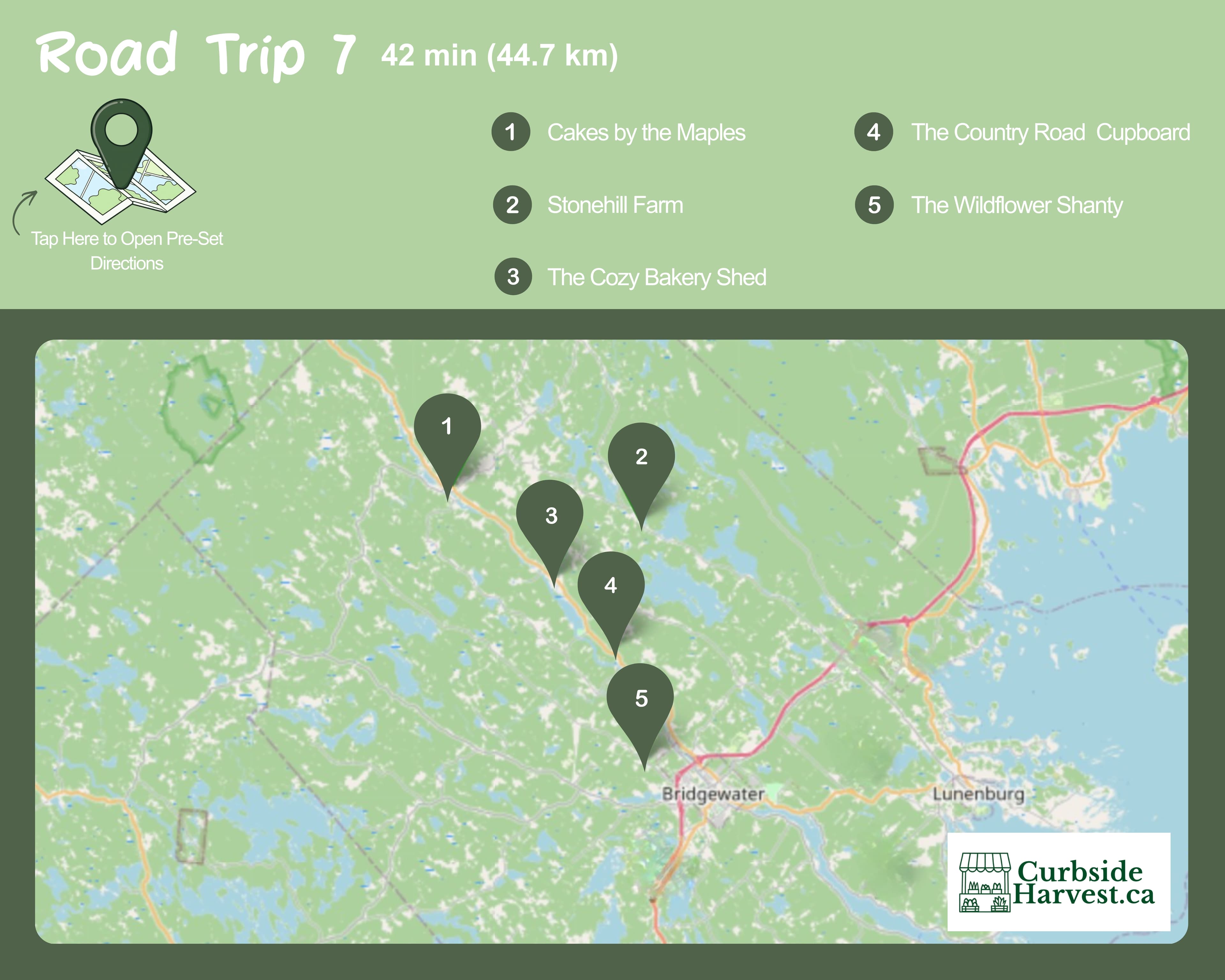 Road Trip 7 — Lunenburg County route preview