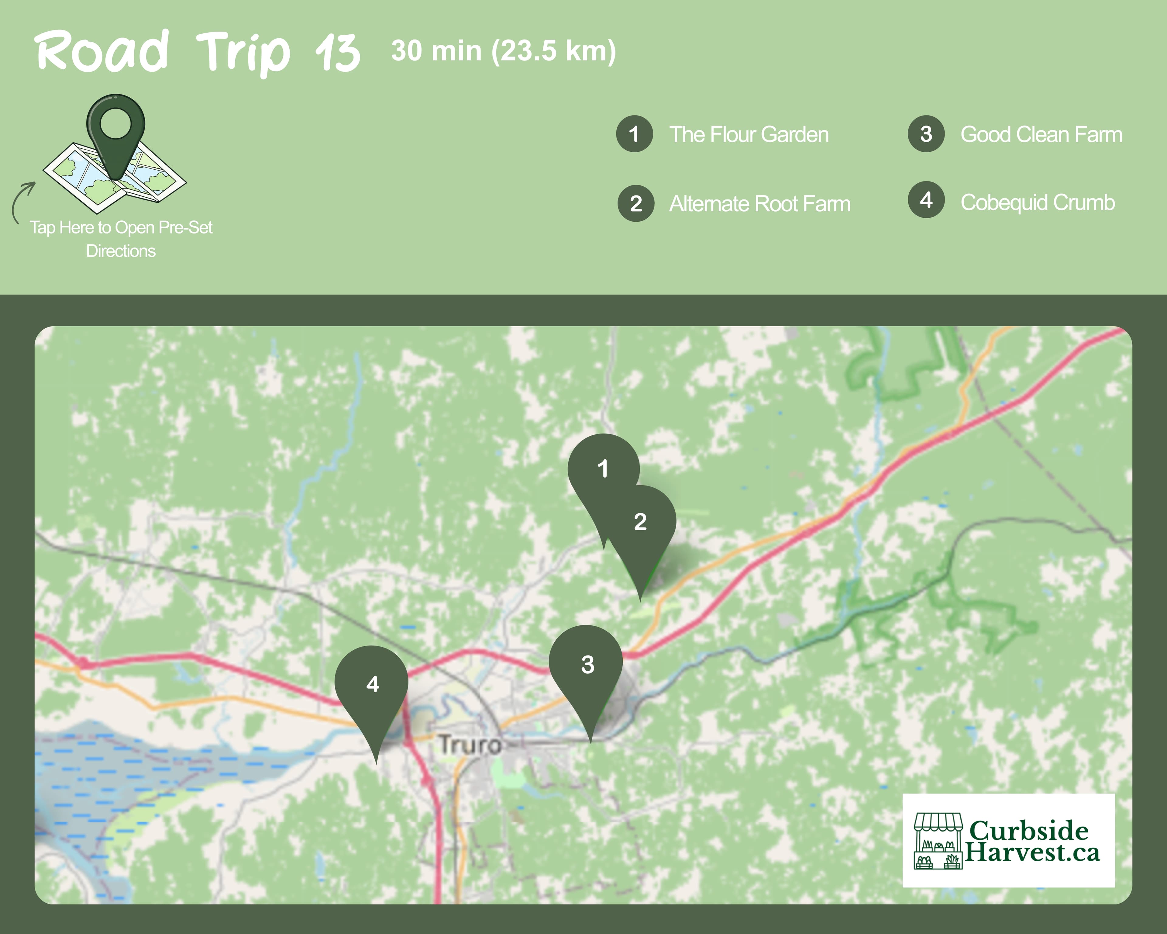 Around Truro — Colchester County route preview